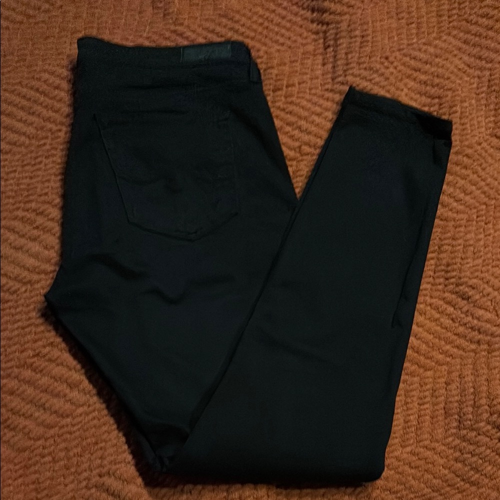 AG Adriano Goldschmied Black Super Skinny Pants
